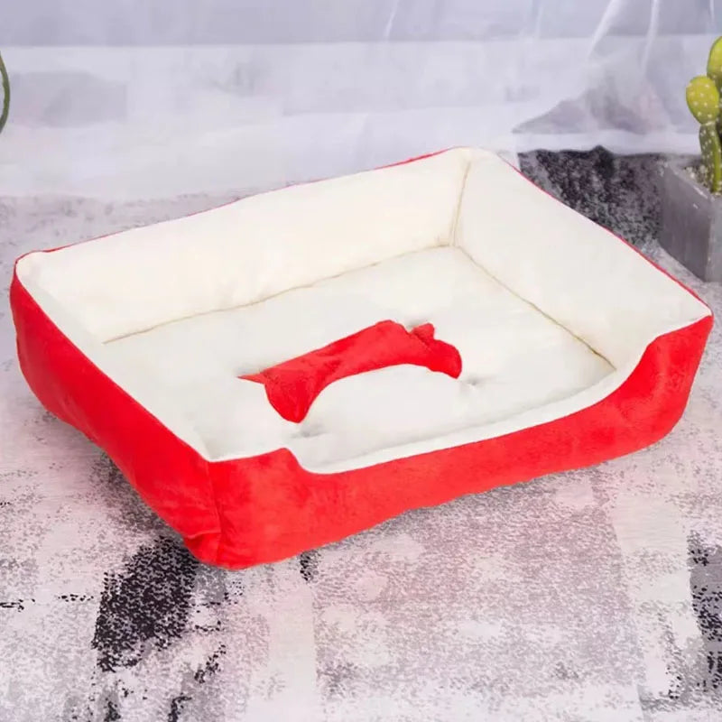 Small Dog House Kennel Pet Nest Four Seasons Washable Teddy Bear