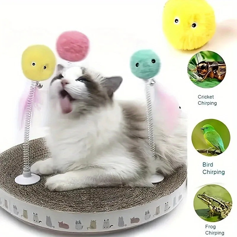 1/3Pcs Interactive Ball Smart Cat Dog Toys Plush Electric Catnip