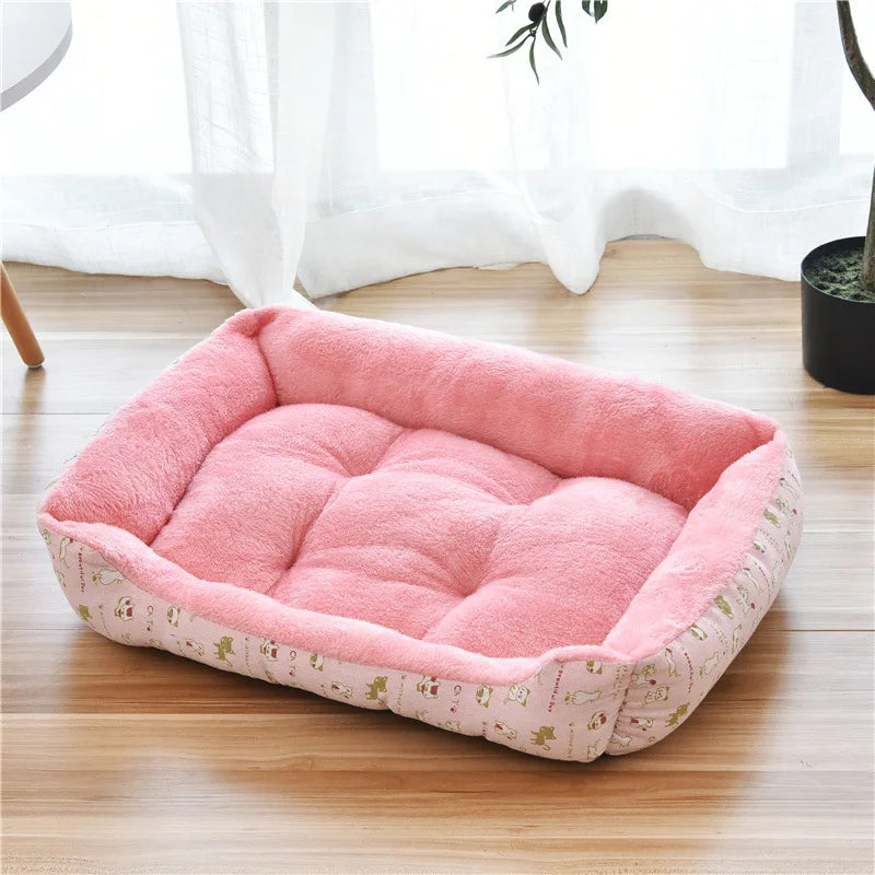 Small Dog House Kennel Pet Nest Four Seasons Washable Teddy Bear