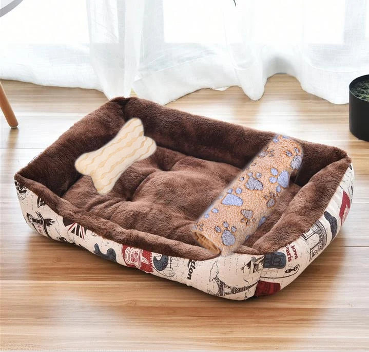 Small Dog House Kennel Pet Nest Four Seasons Washable Teddy Bear