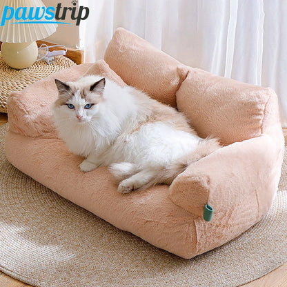 Luxury Cat Bed Sofa Winter Warm Cat Nest Pet Bed for Small Medium