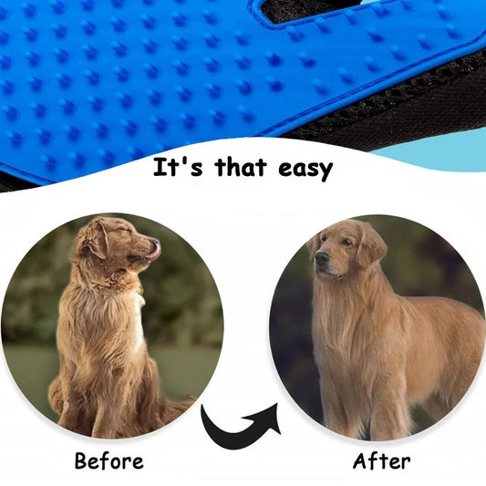 NONOR Rubber Pet Bath Brush Protection Silicone Cat Comb Glove