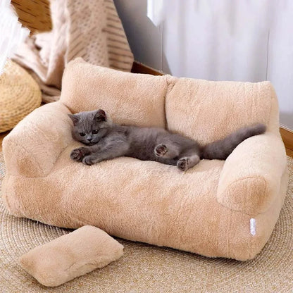 Luxury Cat Bed Sofa Winter Warm Cat Nest Pet Bed for Small Medium