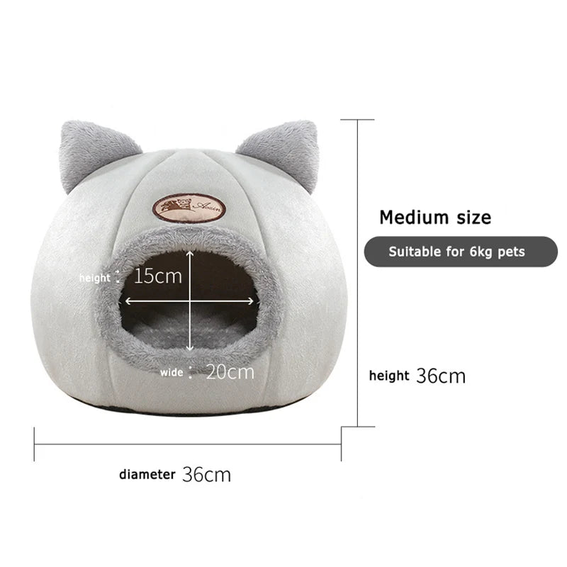 Winter Warm And Cold Proof Cat Bed Cozy Cat Cave Bed Cat T