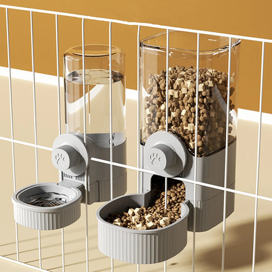 1.2L Automatic Pet Feeder Cage Hanging Bowl，Suitable for Small Puppy