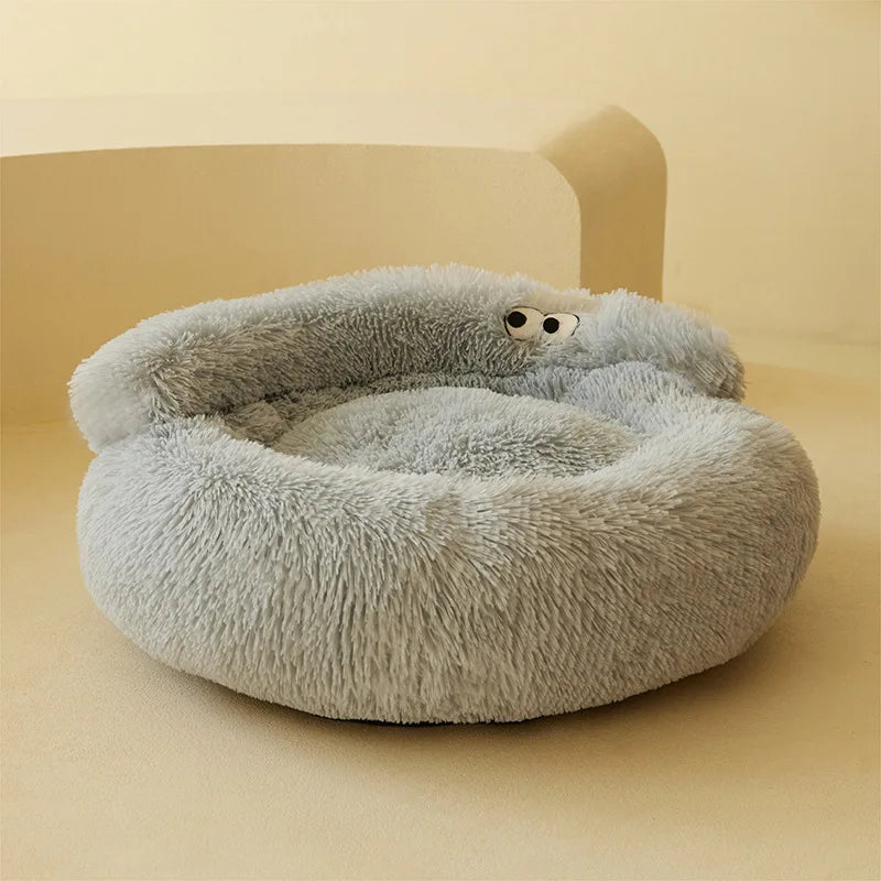 Super Cat Bed Warm Sleeping Cat Nest Soft Long Plush Best Pe