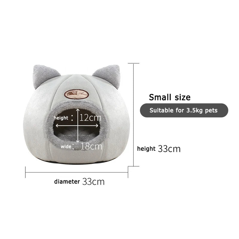 Bed Cats Winter Warm And Cold Proof Pet Home Nest Cat Accessories