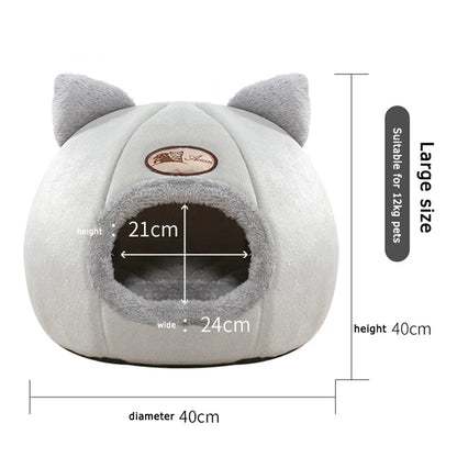 Winter Warm And Cold Proof Cat Bed Cozy Cat Cave Bed Cat T